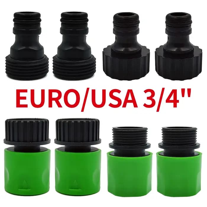 WUJIE-Adaptateur de Tuyau Fileté Mâle, Connecteur Rapide pour Tuyau de Jardin, Système d'Arrosage et