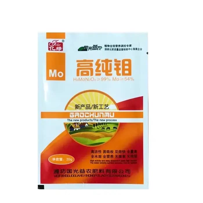 Micro-élément unique pour les aliments végétaux, molybdate d'ammonium, navigateur de molybdène, cont