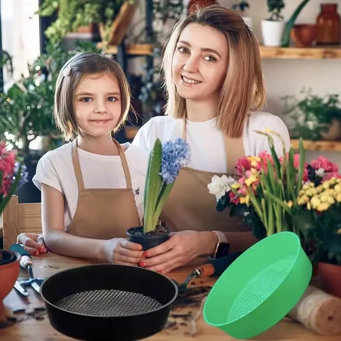 Filtre à mailles en plastique pour tamisage de terre et de pierres, outils de jardinage pour la mais