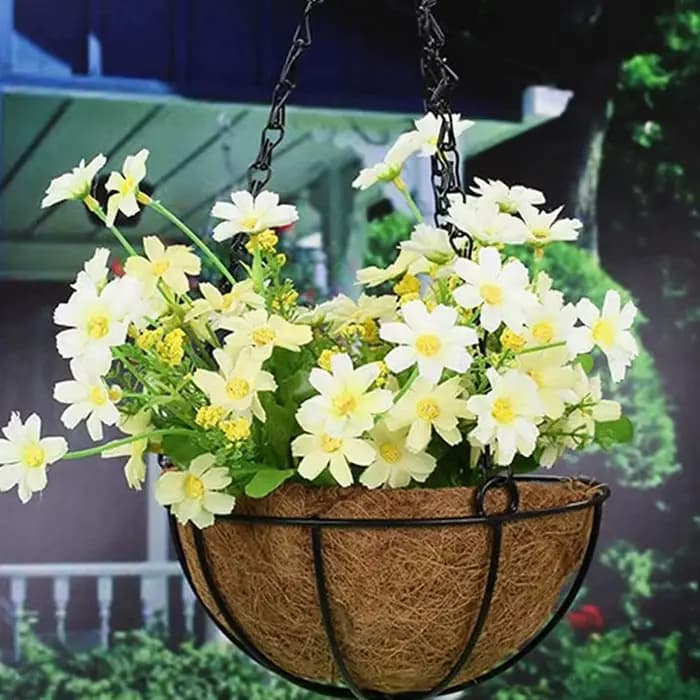 Doublures de pot de fleur en fibre d'amp, remplacement de jardinière murale, fibre optique, polymère