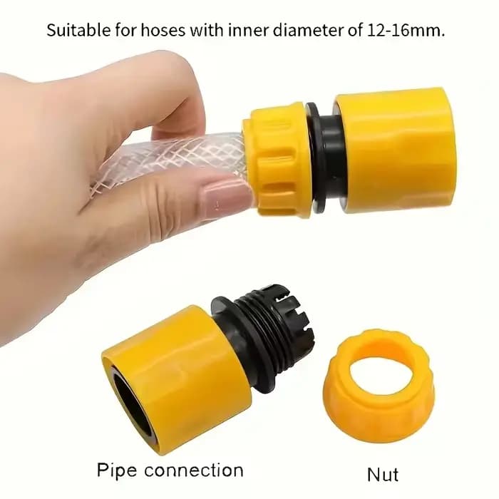 Adaptateur de tuyau d'arrosage à connexion rapide, connecteur Double mâle de 1/2 pouces pour système