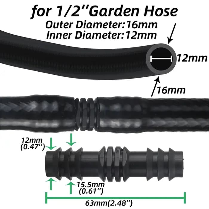 10 pièces 16mm tuyau d'irrigation barbe té arrosage connecteur rapide pour système d'égouttage de ja