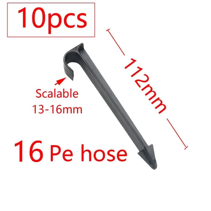 Support de tuyau d'arrosage 3/5 4/7 8/11 16mm 20mm piquets fixes 1/8 1/4 3/8 1/2 3/4 "PE PVC tuyau t