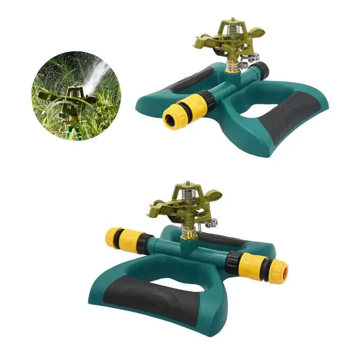 Arroseur de pelouse de jardin avec support de buse, arroseur d'eau rotatif en alliage de zinc, buses