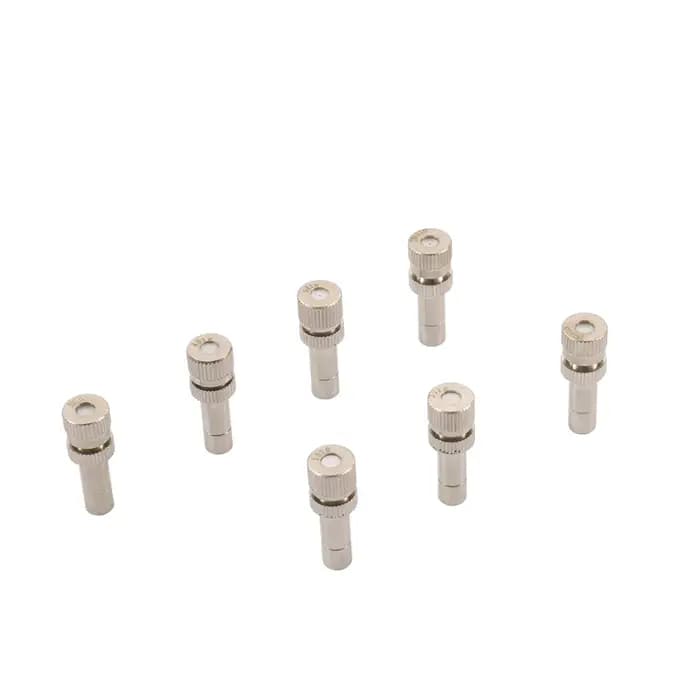Buse de brumisation basse pression 6mm, 50 pièces, 0.1-0.8mm, atomiseur de brouillard pour jardin, s
