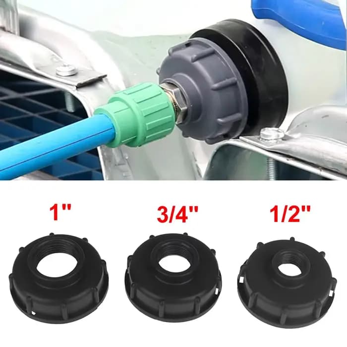 Réservoir Ibc Durable adapté au capuchon fileté grossier S60X6, filetage femelle de 60mm à connecteu