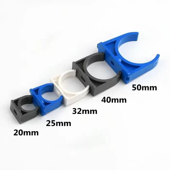 Collier de serrage en PVC I.D 20 ~ 50mm, 2 à 10 pièces, pour Aquarium, Irrigation de jardin, Type U,