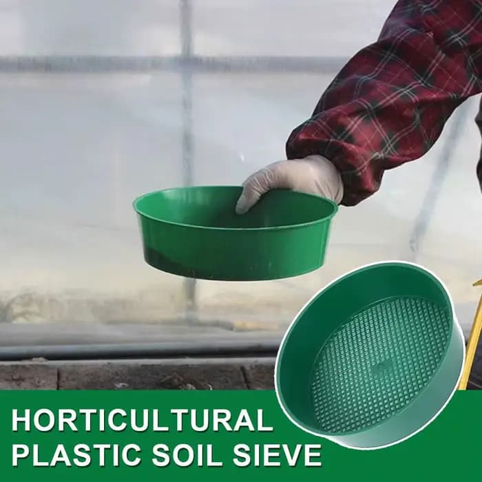 Filtre à mailles en plastique pour tamisage de terre et de pierres, outils de jardinage pour la mais