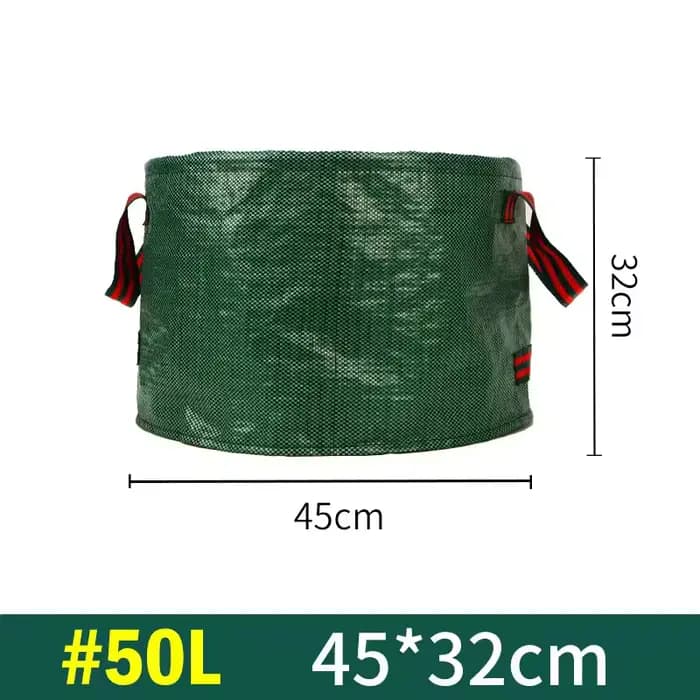 Sac de déchets de jardin 500L, sac de jardin de grande capacité, sac à feuilles étanche réutilisable