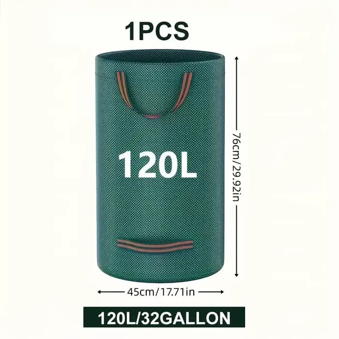 Sacs à déchets de jardin en PP robustes – Sacs à débris de cour réutilisables avec tissu industriel 