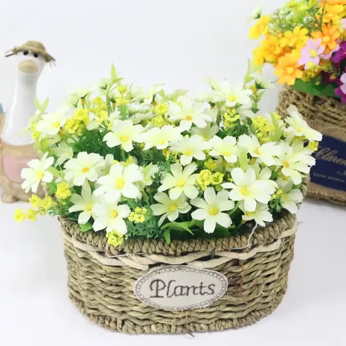 JAROWN Simulation fleur petite marguerite 7 branches Cosmos fausse