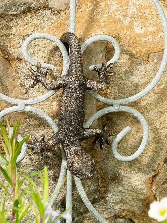 Figurine de jardinière Gecko pour décoration de jardin