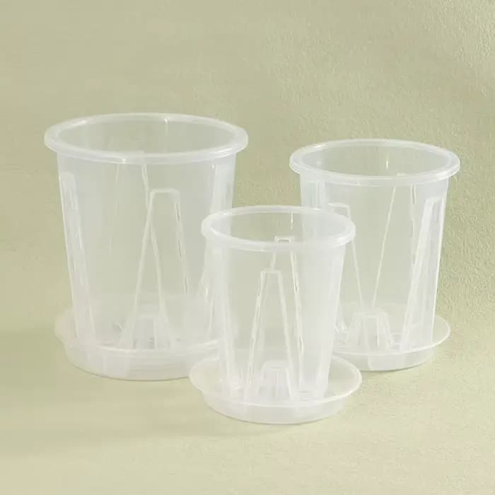 Pot de fleur Transparent avec contrôle des racines