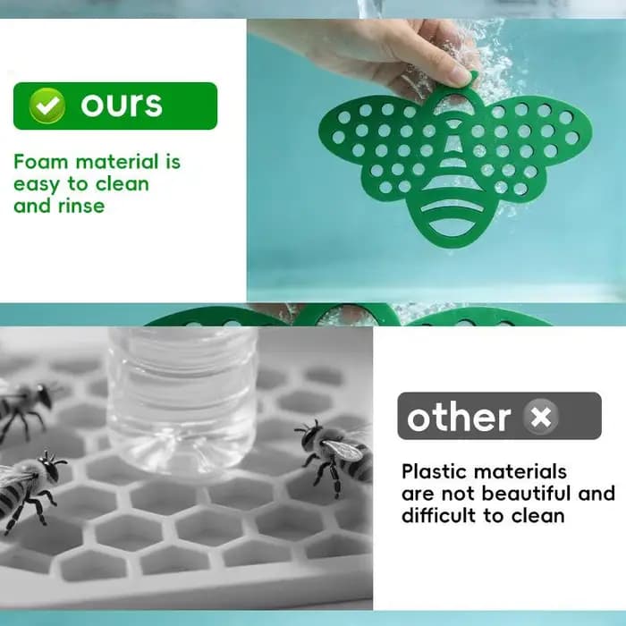 Île flottante en forme d'abeille pour la pollinisation