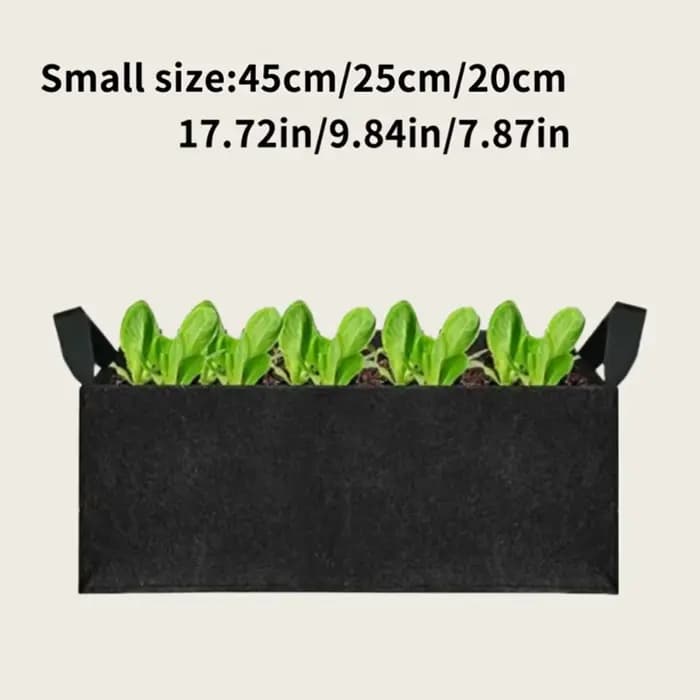 Sac de plantation carré respirant
