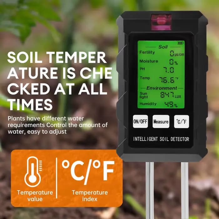Nouveau testeur de sol numérique 6 en 1 multifonctionnel