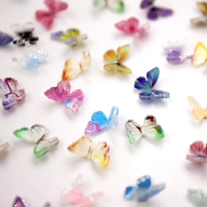 10/30/50pcs minuscules papillons mélangés miniatures-ornement de jardin féerique