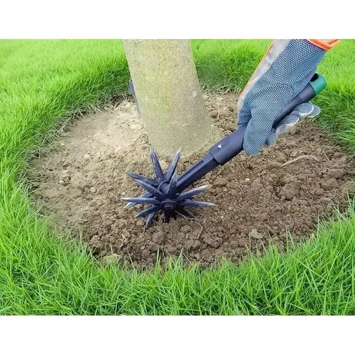 Cultivateur rotatif découseur de pelouse de jardin
