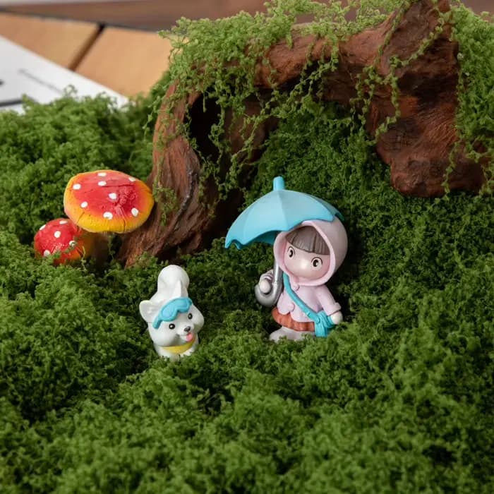 Micro Simulation de fausse mousse verte
