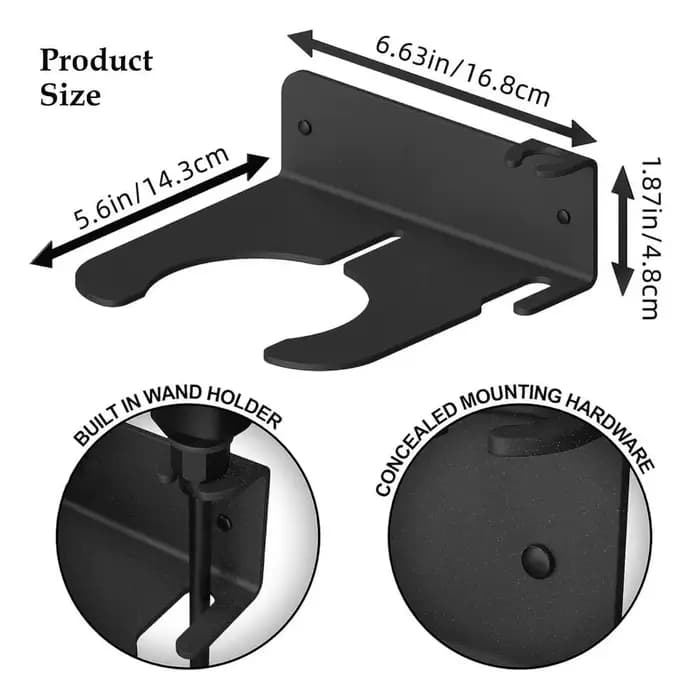 Support mural pour pulvérisateur de jardin, gain de place, résistant à la rouille, étagère de rangement pour outils, robuste, design polyvalent, organiseur d'outils de jardin