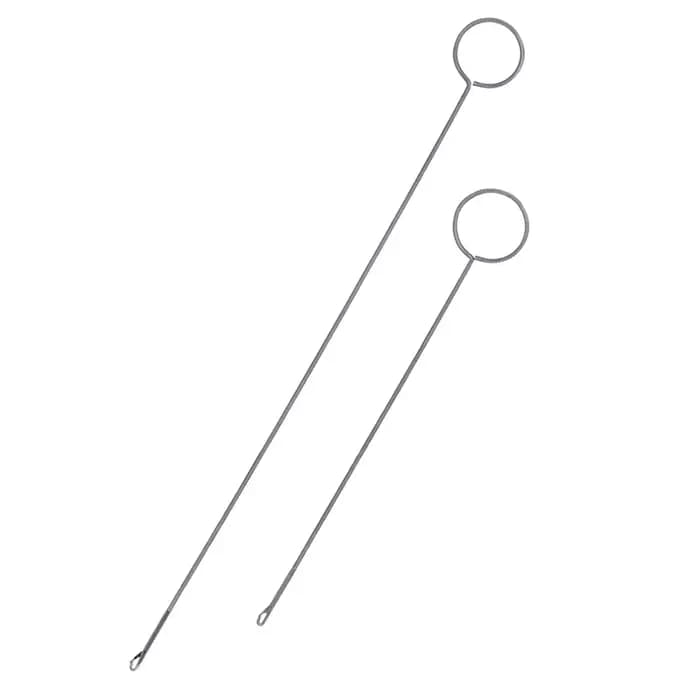 Lot de 2 crochets à boucle longue pour tissus