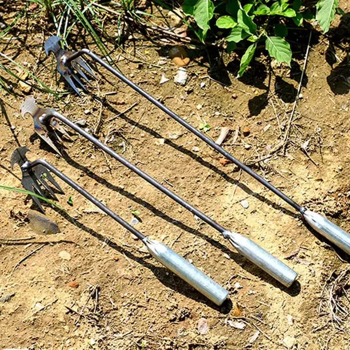 Désherbeur manuel multifonctionnel à 4 dents pour jardin