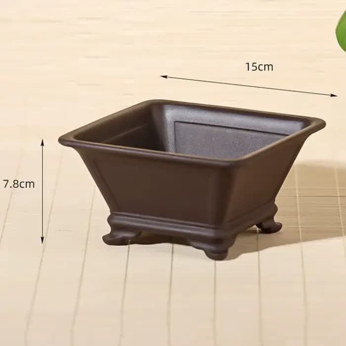 Pots de fleurs créatifs en argile violette