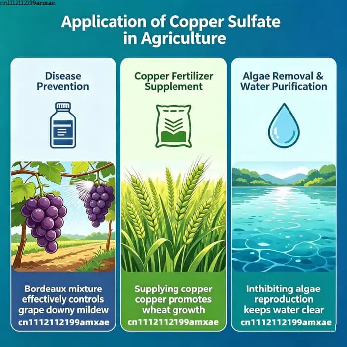 Sulfate de cuivre pentahydraté de haute pureté pour la croissance des plantes