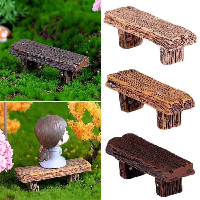 Mini Banc de Parc en Bois