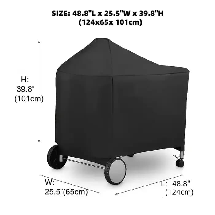 Housse de barbecue compatible avec les grills au charbon Weber Performer Deluxe de 22 pouces