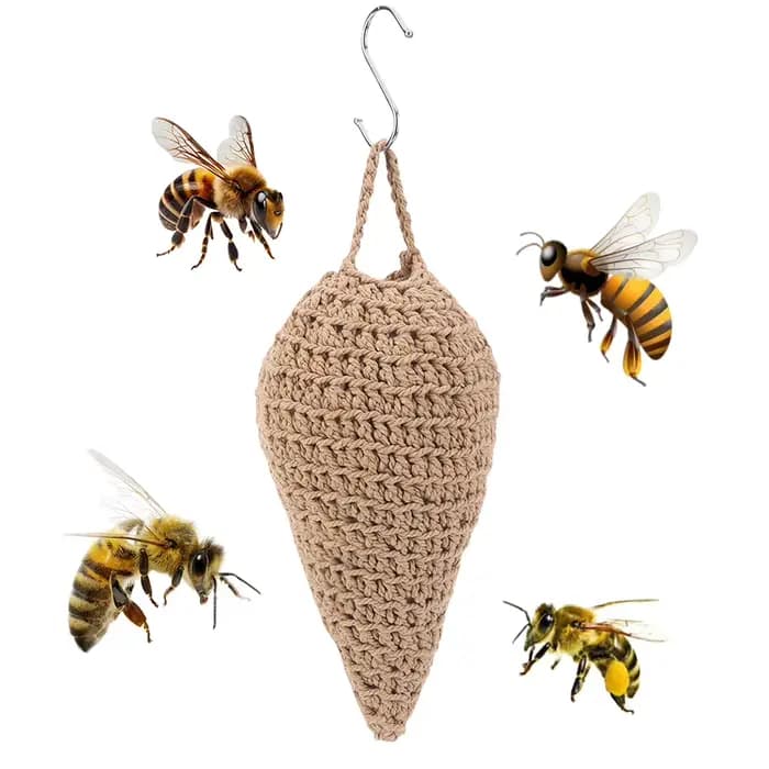 Piège à guêpes au crochet