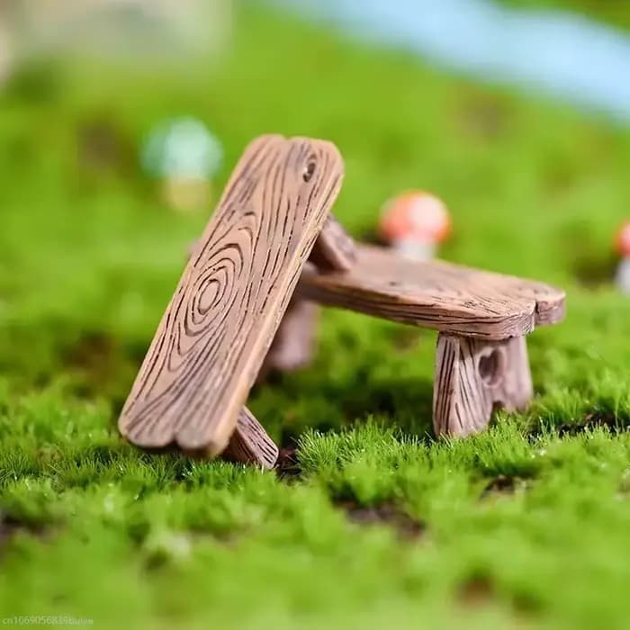 Mini banc de parc en bois