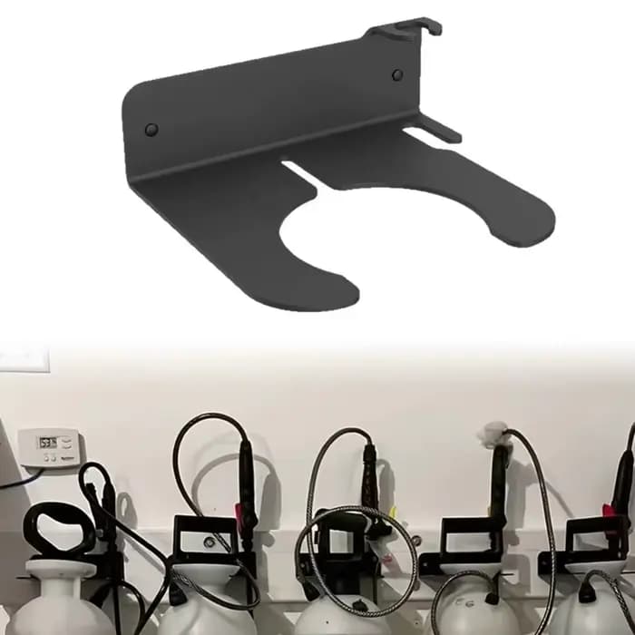 Support mural pour pulvérisateur de jardin, gain de place, résistant à la rouille, étagère de rangement pour outils, robuste, design polyvalent, organiseur d'outils de jardin