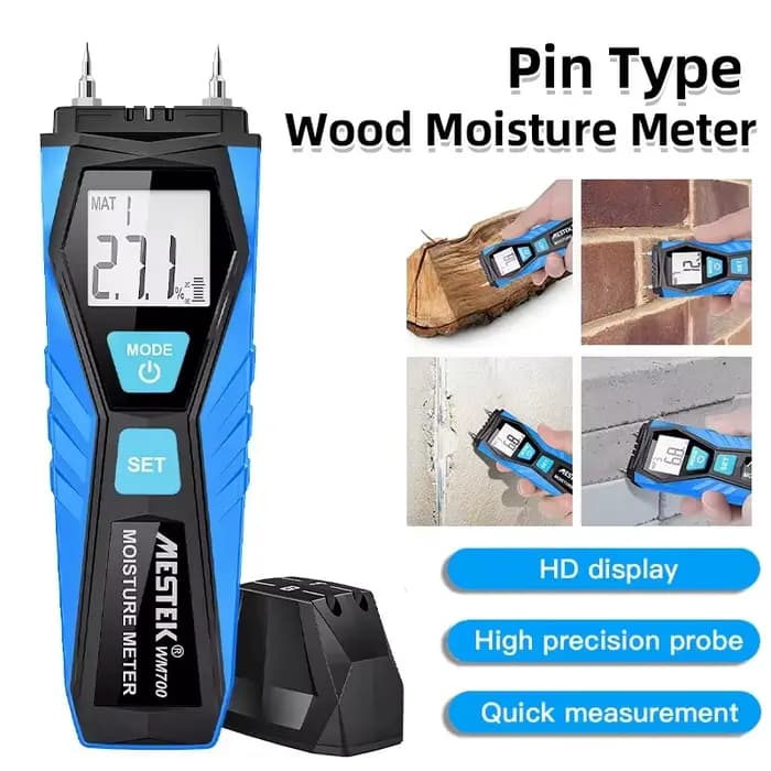 Testeur d'humidité numérique professionnel de type broche