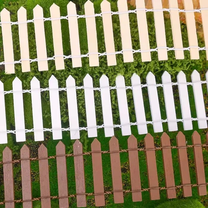 Mini clôture en bois pour jardin