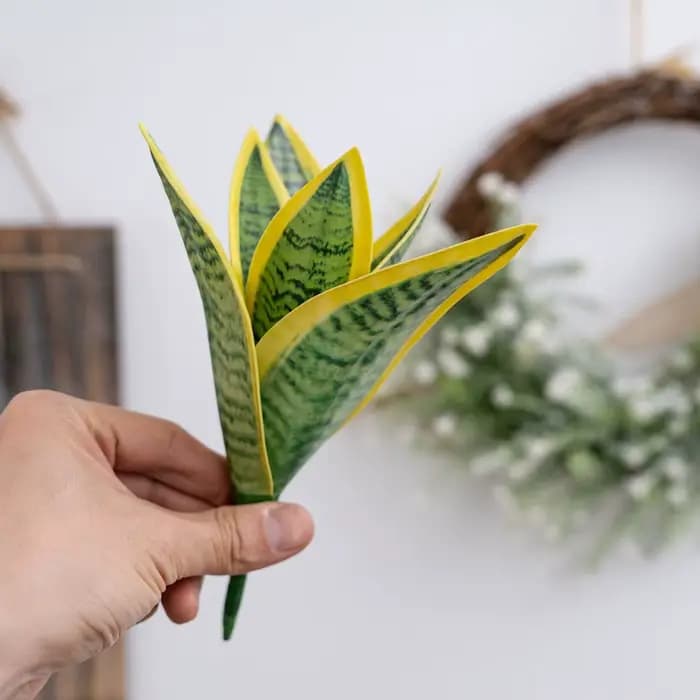 Plante Serpent Artificielle pour Décoration Intérieure