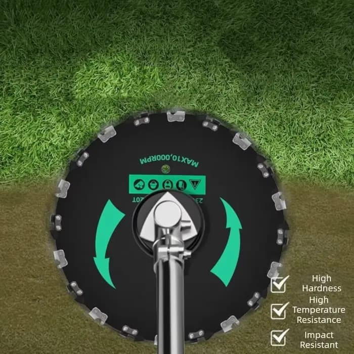 Coupe-herbe robuste et fiable de 9 pouces avec 20 dents