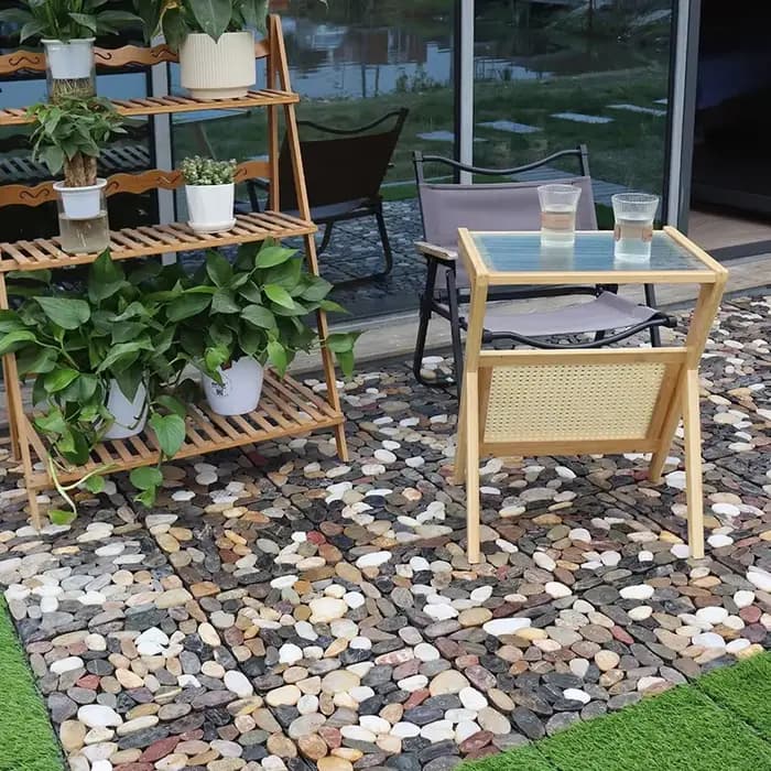 Plancher en pierre de jardin