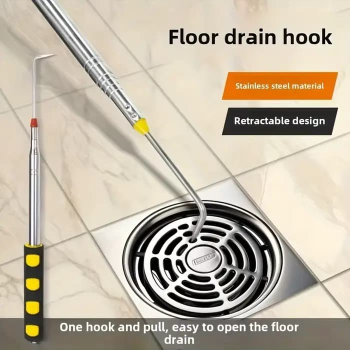 Outil rétractable pour déchirer le film de protection des semis, utilisé pour nettoyer les interstices des allées de jardin et désherber