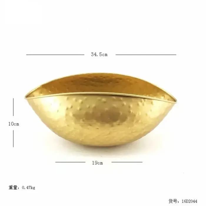 Nouveau Grand taille bol doré Pot Vase Jubao Pot fleur plantation à la main fer Pot