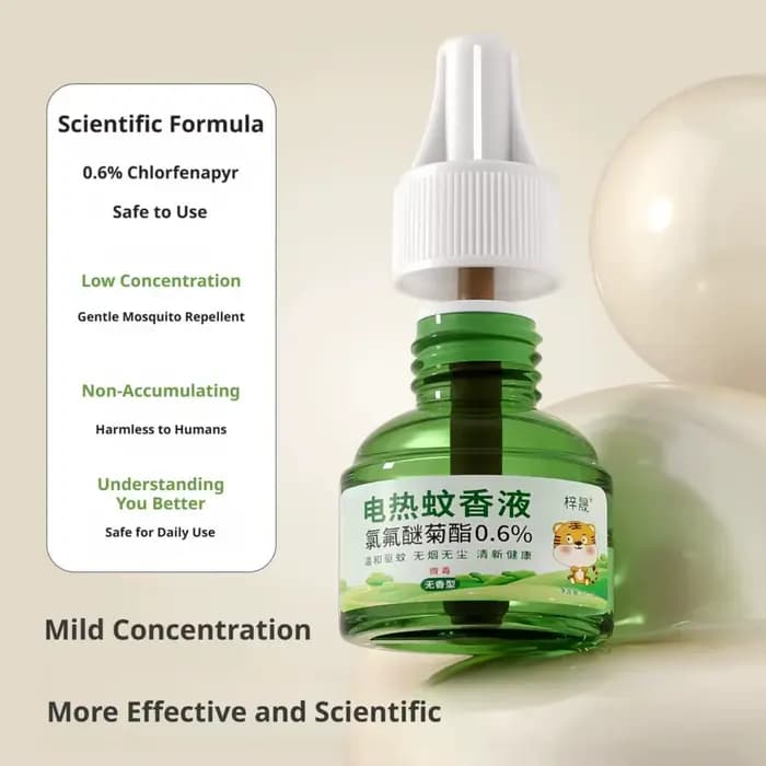 Diffuseur Électrique Anti-Moustiques : Répulsif Liquide Inodore Contre les Insectes et les Moustiques Nuisibles