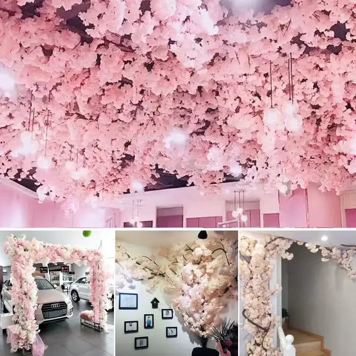 Ensemble d'arbre de Noël et de branches sèches artificielles