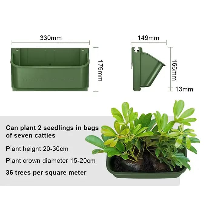 Pot de fleur mural suspendu pour plantes de jardin
