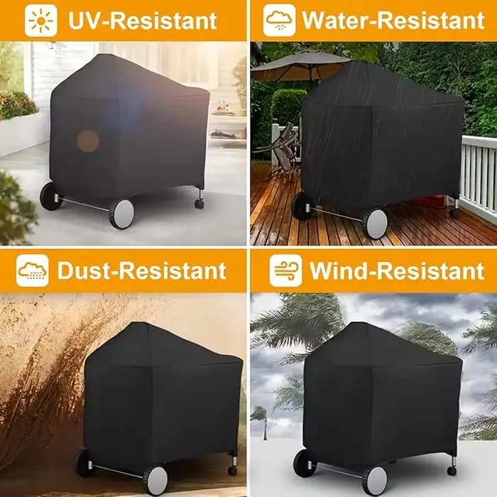 Housse de barbecue compatible avec les grills au charbon Weber Performer Deluxe de 22 pouces