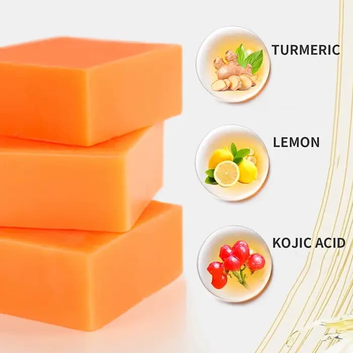 Crème blanchissante naturelle au curcuma pour le corps, nettoie en profondeur la peau, élimine les taches foncées, les boutons, l'acné, lisse la peau, pour le visage et le corps, Regina Bar