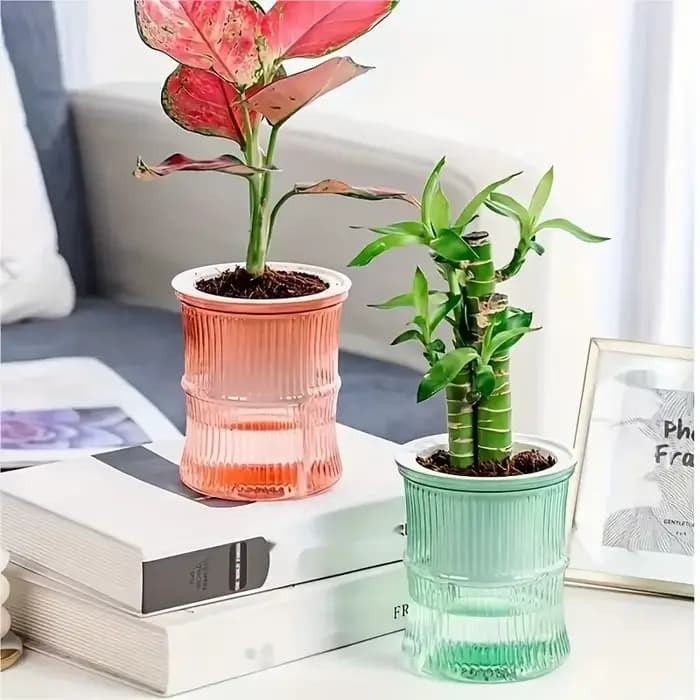 Pot de fleur hydroponique paresseux