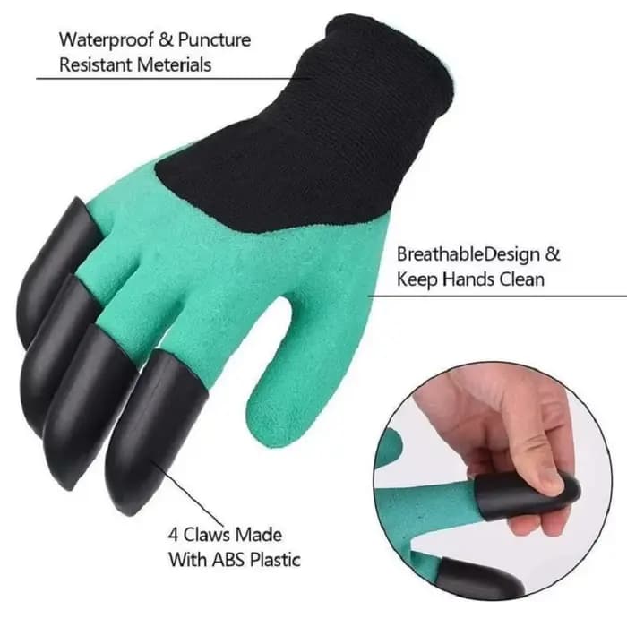 Gants de jardinage avec griffes