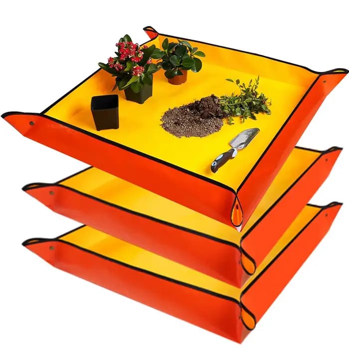 Planting Mat Potting Pad Foldable Garden Plant Flower Pot Reusable Transplanting Waterproof Mats Home Gardening Supplies