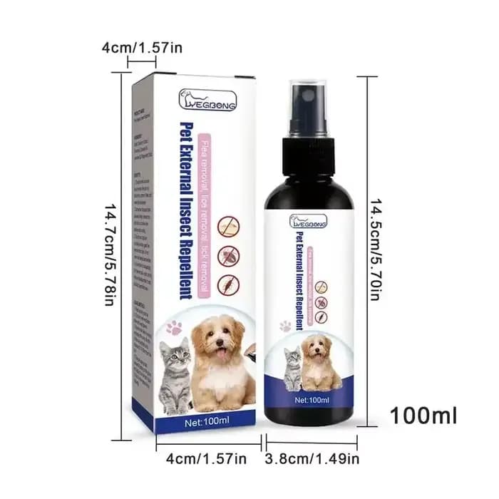 Spray anti-puces pour animaux de compagnie