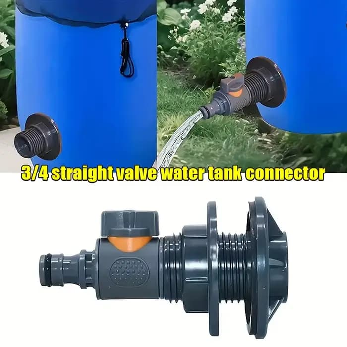 Raccord de réservoir d'eau six points avec vanne de commande